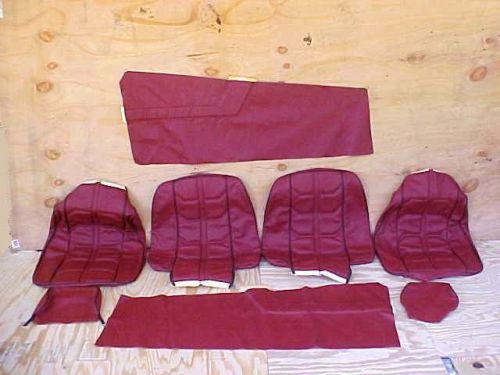 Ferrari 308 seat covers_door panels_headrest covers leather gtsi qv 1985 new oem
