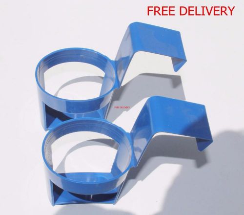 2 drink holders for cans cups ideal for cars vans lorrys trucks cup holder blue