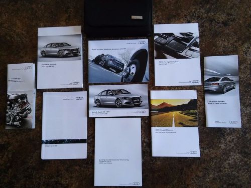 2013 audi a6 owners manual w/ navigation manual &amp; case w/ supplements - #a