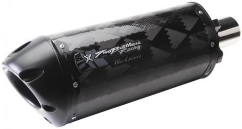 Two brothers m-2 black series v.a.l.e. dual slip-on carbon fiber 005-1250407g-b