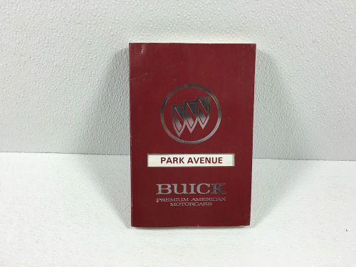 1991 buick park ave owners drivers manual