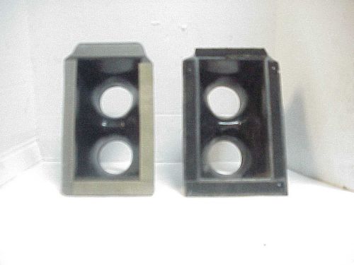 2 plastic 2 hole brake fan blower ducts from a nascar team arca late model c1