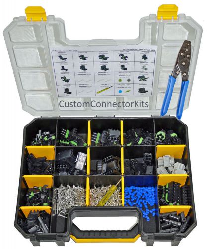 Weather pack connector kit wp-1104 with crimp tool