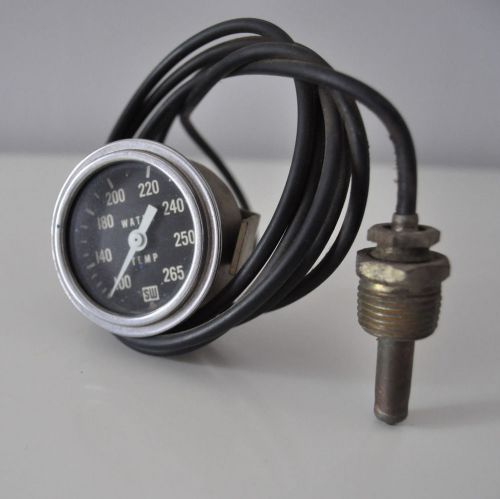 Water temperature gauge stewart warner 826409 vintage 100 to 265