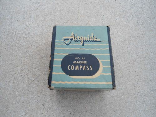 Vintage nos airguide no. 87 marine compass w/original box