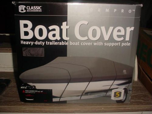 New 14&#039;-16&#039; 75&#034;w classic accessories stormpro a hd bass &amp; v-hull boat cover