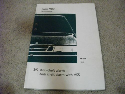 1996 saab 900 anti-theft alarm, anti theft alarm with vss service manual