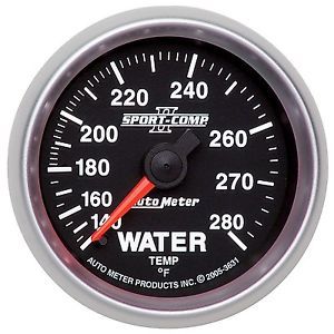 Autometer 3631 sport-comp ii mechanical water temperature gauge