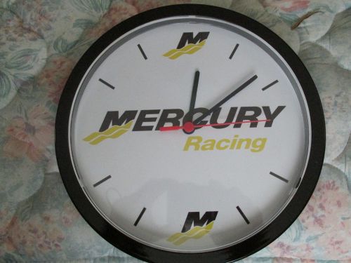 Mercury racing wall clock