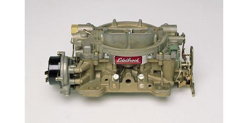 Two (2) edelbrock marine carburetor 4-bbl 600 cfm air valve secondaries 1409