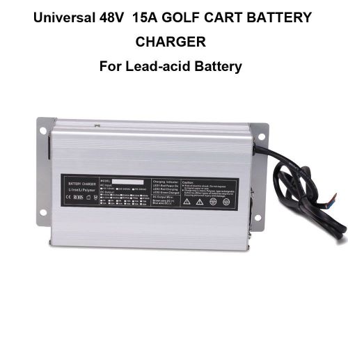 Universal 48v 15a golf cart battery charger no plug for ezgo club car txt yamaha