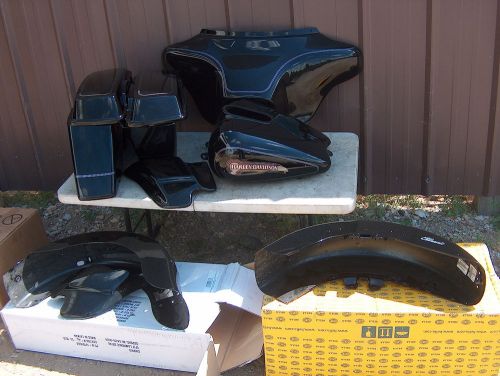 2007 harley davidson flh classic paint body set