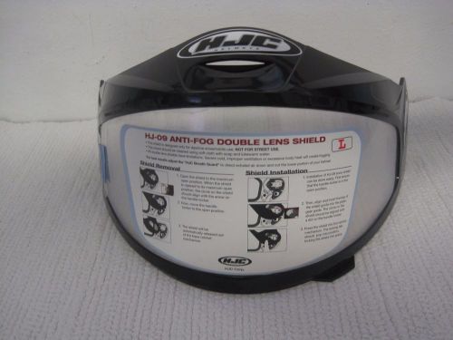 New hjc anti-fog double lens shield helmet snowmobile model hj-09 size l-60-501