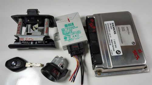 01 bmw e39 525i m54 2.5l engine computer dme ews tumbler master key kit