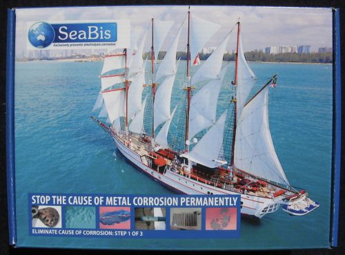 Stop marine electrolysis corrosion rust yacht boat battery metal galvanic anodes