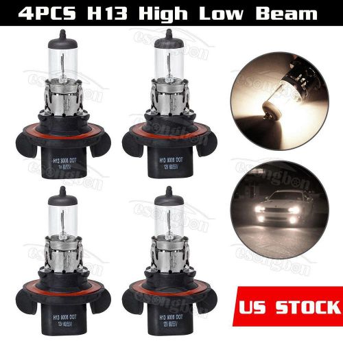 4pcs h13 12v 60/55w standard basic halogen bulb high/low beam headlight
