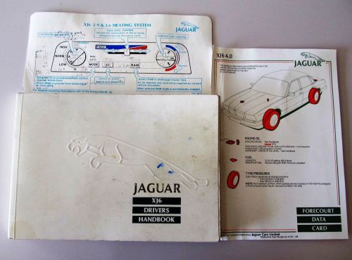1988 88 1989 89 1990 90 1991 91 jaguar xj xj6 vanden plas vdp owners manual