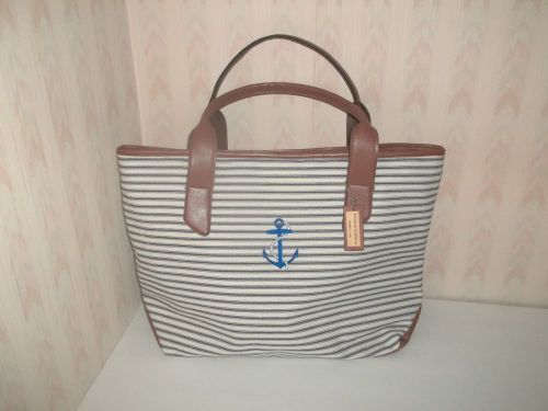 Large stripe  boat tote  $49.95  made in usa free freight