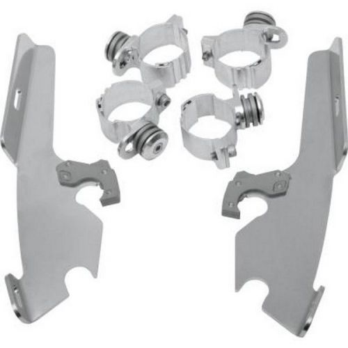 Memphis shades fats/slim/fairingtrigger-lock mounting kit polished (mem8985)