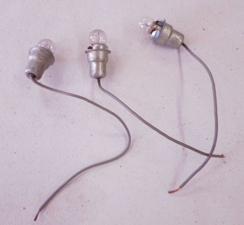 1955 1956 1957 chevy  instrument panel light sockets #3 - lot of 3  - working