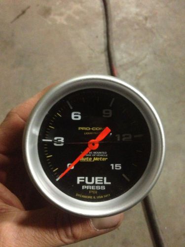 Autometer pro comp fuel pressure gauge