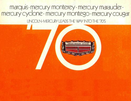 1970 mercury brochure -cougar-cyclone-montego-marquis-marauder-monterey