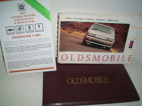 1991 oldsmobile cutlass calais owner&#039;s manual