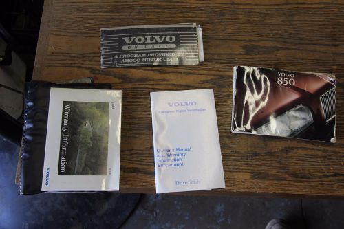 Volvo 850 owners handbook/manual with wallet 1995