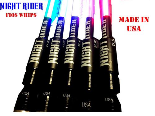 Color changing fiber optic lied who flag antenna