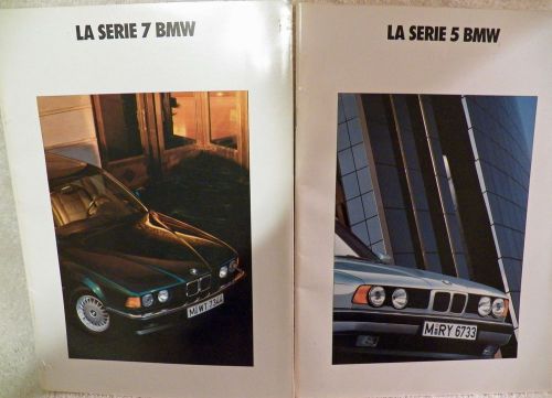 1990 1991 bmw 5 and 7 series brochures italian