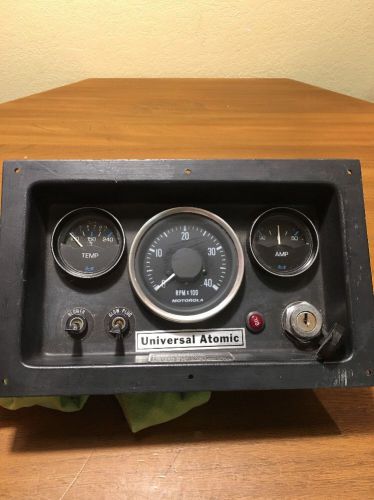 Universal atomic gauge panel tachometer temp amp blower oil gauge marine boat
