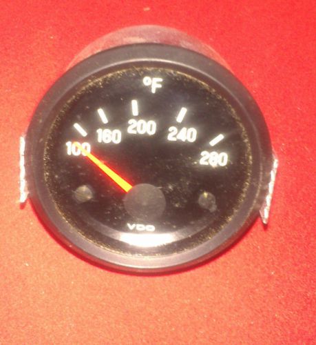 Water temperature gauge 12v vdo black ring