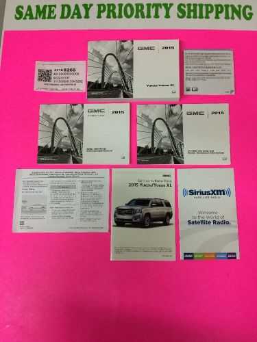2015 gmc yukon xl owner&#039;s manual. same day priority shipping 552.