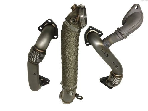 Ppe up pipes and 3&#034; stainless steel downpipe for 2007-2010 lmm duramax diesel