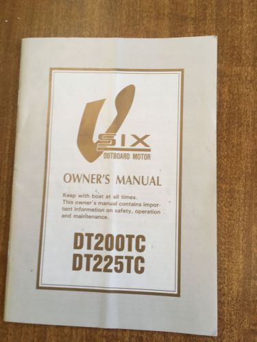 Suzuki outboard motor owner&#039;s manual dt200, dt225
