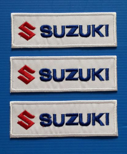 3 lot suzuki 5.inch embroidered easy iron on  patches w/ free ship