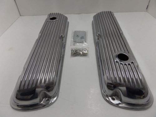 Sbf finned aluminum valve covers 289 302 351w 5.0l fits sb ford