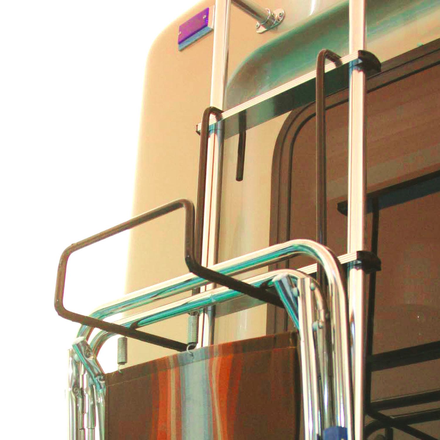 Camco 51490 chair and bike rack black trailer rv