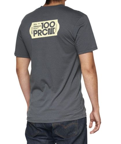 100% ultra mens short sleeve t-shirt gray sm