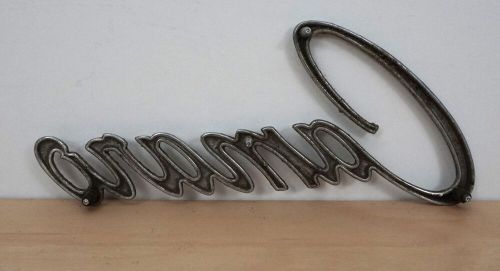Vintage 1969 camaro chrome fender emblem badge