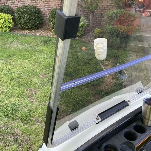 Smoke Tinted Windshield Folding For Yamaha G14 G16 G19 1995-2003 Golf Cart Part, US $117.41, image 4