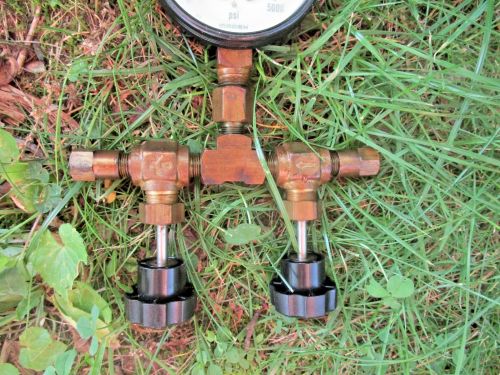 Mercruiser Hydraulic Pump Test Gauge 91-52915A3 Power trim Brass Kit w case, US $125.00, image 7