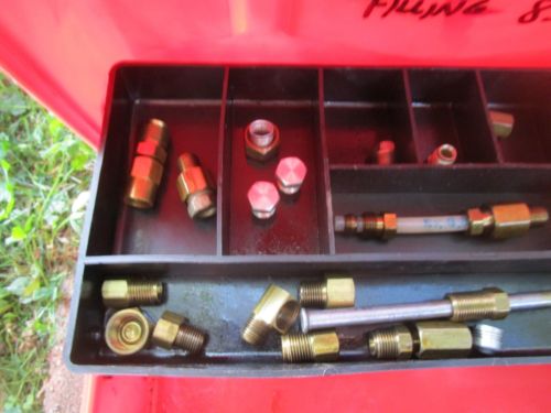 Mercruiser Hydraulic Pump Test Gauge 91-52915A3 Power trim Brass Kit w case, US $125.00, image 23