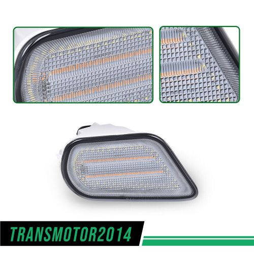 Turn signal led light smoked fit for 98-02 pontiac firebird trans am replacement