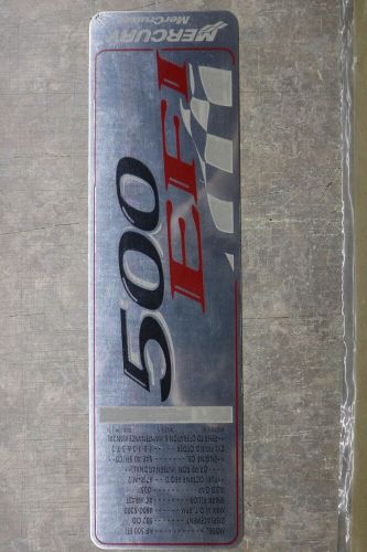 QUICKSILVER MERCURY RACING 500EFI ENGINE COVER METAL PLATE 38-843342 NEW OEM, US $189.89, image 2