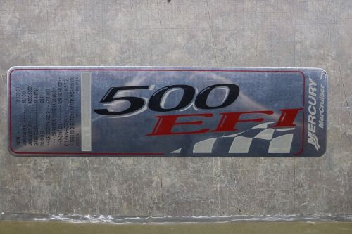 QUICKSILVER MERCURY RACING 500EFI ENGINE COVER METAL PLATE 38-843342 NEW OEM, US $189.89, image 5