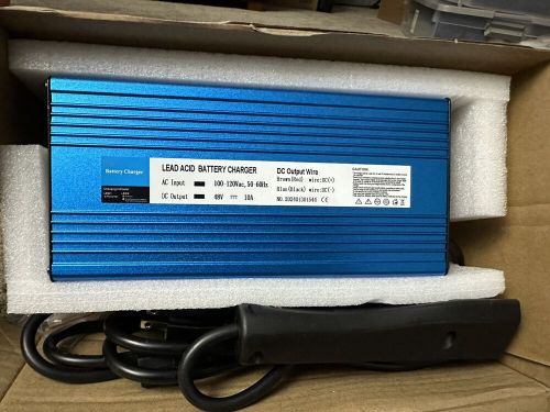 EZGO 48 Volt Golf Cart Battery Charger for Club Car 10 Amp Smart -New-FLNGR, US $44.99, image 2