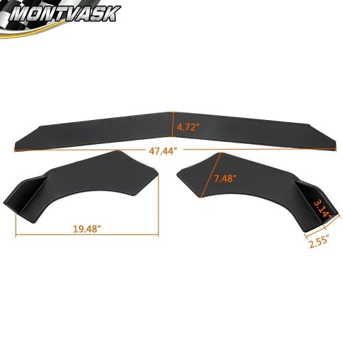 Fit For GMC Honda Civic BMW Benz Universal Front Bumper Lip Chin Spoiler, US $35.92, image 7