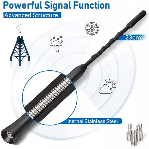 24 cm roof antenna short rod antenna for Opel Astra M6 internal thread roof antenna-, US $, image 19