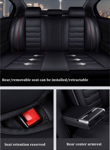 For Audi Car Seat Covers Full Set Front&Back Cushion PU Leather Waterproof, US $99.99, image 15